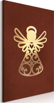 Produktbild von Vlies Leinwandbild - Angelic Gold (1 Part) Vertical 20x30 cm Menschen h-B-0168-b-a