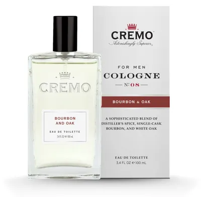 Image de CREMO - Eau de toilette pour homme au parfum de BOURBON & CHÊNE 100 ml