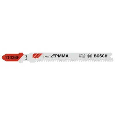 Image de Carte de 5 Lames PMMA BOSCH T102BF - 2608636781