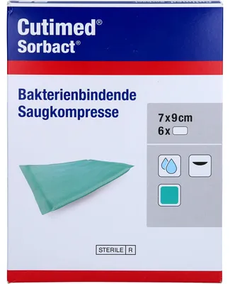 Zdjęcie produktu dla Cutimed Sorbact wkładki chłonne 7x9cm, 6 szt KOM