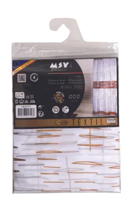 Produktbild von MSV 143171, Muster, Ring, Polyester, Braun, Weiß, 30 °C, 1800 mm