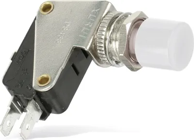 Produktbild von Einbau-Drucktaster DS438, 7,5 A/250 V, weiß