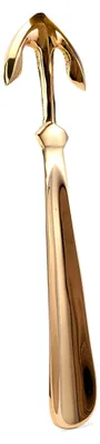 Imagen del producto de Soporte para zapatos de latón con diseño de ancla, 25 cm