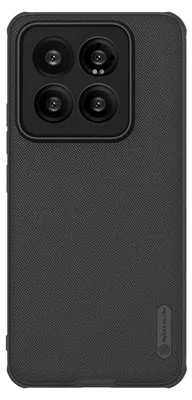 A black smartphone case with a textured surface and a camera module.