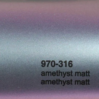 Produktbild von (25€/m²) Oracal 970RA Autofolie 316M Amethyst Matt Folie 152 cm Breite Laufmeterware gegossene Auto Folie selbstklebend