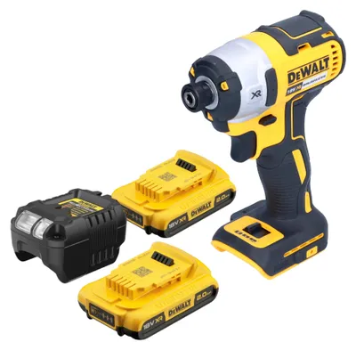 Produktbild von DeWalt DCF 887 D2 Akku Schlagschrauber 18 V 205 Nm 1/4" Brushless + 2x Akku 2,0 Ah + Ladegerät
