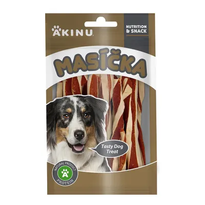 Obrázek produktu pro Akinu MASÍČKA Jehněčí twister pamlsek pro psy 75 g