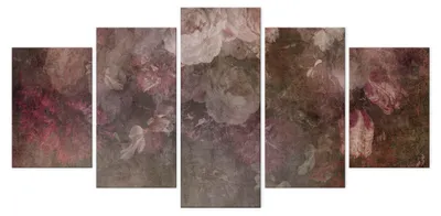 Immagine prodotto di LUMASOUL Quadri su tela con motivi floreale, Quadri da Parete per Soggiorno e Camera da Letto, quadri 225x112,5 cm, stile rustico