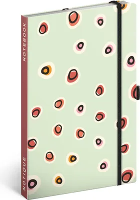 Produktbild von Notizblock Polka dots, liniert, 13 × 21 cm