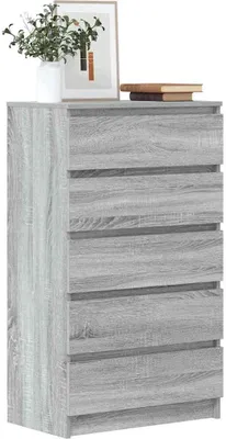 Image de vidaXL Armoire à tiroirs Gris Sonoma 60x36x103 cm Bois composite