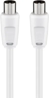 Immagine prodotto di goobay cavo antenna 2 x schermato bianco 1,5 m