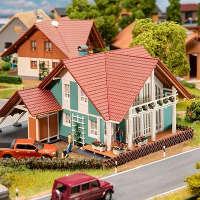 Produktbild von Faller 191815 H0 Wohnhaus mit Carport Bausatz od. Zubehör