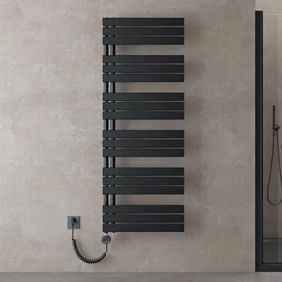 Produktbild von doporro Heizkörper Bad Handtuchheizkörper 159x60cm Badezimmer Badheizkörper Badheizung Handtuchtrockner Handtuchwärmer Seitenanschluss Anthrazit mit Heizstab 600w