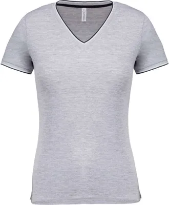 Produktbild von Kariban Ladies? piqué knit V-neck T-shirt