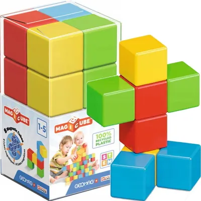 Obrázok produktu pre Geomag MagiCube Green Line, 1 rok / roky, 8 kusov