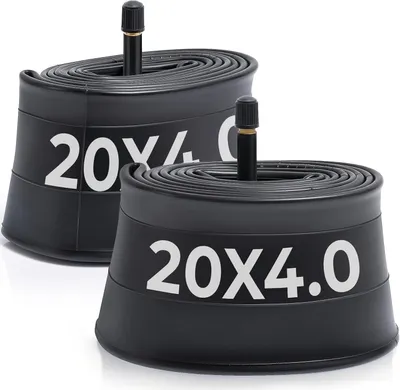Productafbeelding van Binnenband fatbike - Set van 2 - 20 x 4.0 tot 4.5 inch - Schrader-ventiel 32 mm - Butylrubber