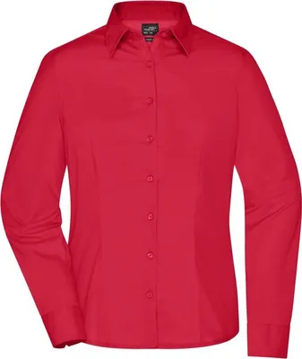 Produktbild von Ladies' Business Shirt Long-Sleeved red, Gr. L