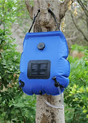 Produktbild von Wassersäcke für Outdoor Camping Wandern Solar Dusche Tasche 20L Heizblau