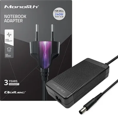 Obrázok produktu pre Qoltec 51748, Laptop, Vnútorný, 220 - 240 V, 50-60 Hz, 240 W, 19.5 V