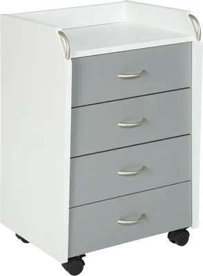 Produktbild von Inter Link Rollcontainer Rollkommode Schreibtischschrank 40 x 65 x 36 cm Büro