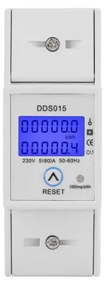 Productafbeelding van Energieteller eenfasig 5-80A 230V 50Hz met LCD-achtergrondverlichting
