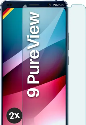 Produktbild von SCHUTZFOLIE FÜR NOKIA 9 PUREVIEW - ECHTGLAS, Stückzahl:2er Set