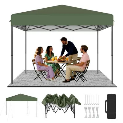 Produktbild von Pop-Up Pavillon 3x3 m Grün Faltbar mit Höhenverstellung 240-260 cm