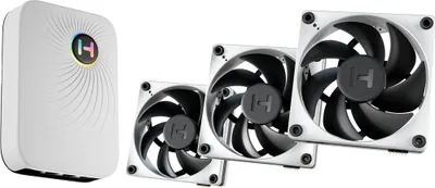 Image de HYTE THICC FP12 Triple Fan Pack+ Nexus Portal schwarz/grau 3er+