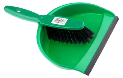 Produktbild von Kehrschaufel und Kehrbesen, Grün