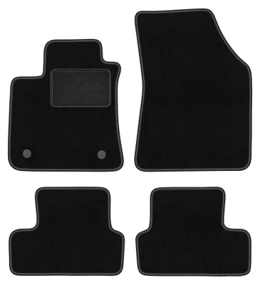 Imagen del producto de Alfombrillas de moqueta para Renault Megane IV 2015- (Grand-coupe/liftback/familiar) – juego de 4 piezas, negras, a medida – Wielganizator LUX