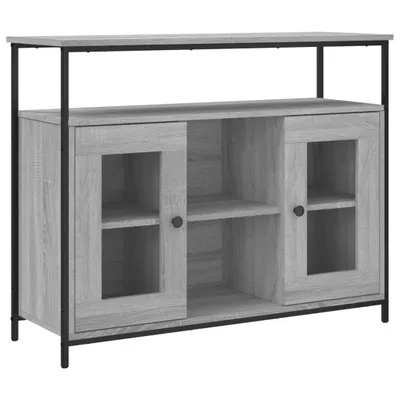 Obrázok produktu pre Komoda sivá sonoma 100x35x80 cm kompozitné drevo