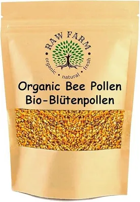 Produktbild von Raw Farm - Roh-Bioblütenpollen Granulat – Imkerqualität, 100% Natürlich & , 1 kg