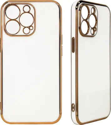 Immagine prodotto di Custodia a colori luminosa per Xiaomi Redmi Note 11 Pro Custodia in gel con cornice bianca e oro