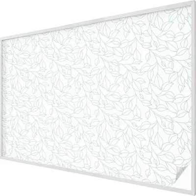 Obrázok produktu pre Vitrážová fólia na okno - 146x200 cm - vitrážový vzor - nepriehľadná dekoratívna fólia na ochranu súkromia - samolepiaca, UV ochrana - jemné listy
