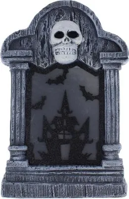 Produktbild von Grabstein mit LED - ca. 21,5 x 11 x 32 cm