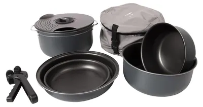 Obrázek produktu pro Sada nádobí pro kempování, hliníková, turistická, 7 kusů