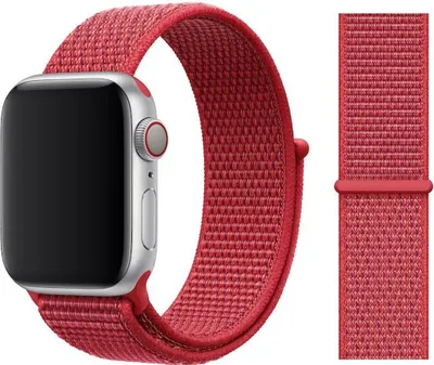 Produktbild von Original Apple Sport Loop Armband 42/44/45mm MU972ZM/A (Product) Red 1. Gen