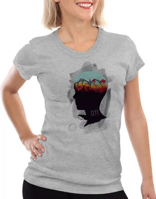 Produktbild von style3 Eleven 011 Damen T-Shirt, Farbe:Grau meliert, Größe:XL