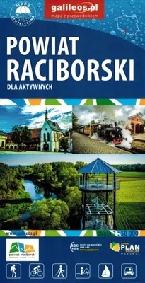 Zdjęcie produktu dla Powiat Racibórz dla aktywnych turystów / Racibórz. Wodoodporna mapa turystyczna / plan miasta. Galileos