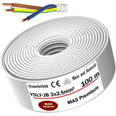 Produktbild von 100m YSLY-JB 3x2,5 Flexibles Steuerkabel für Werkzeugmaschinen Steuerleitung