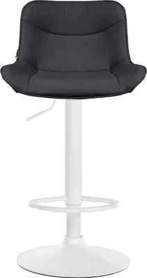 Produktbild von Barhocker HLO-CP302 Kunstleder weiß  schwarz