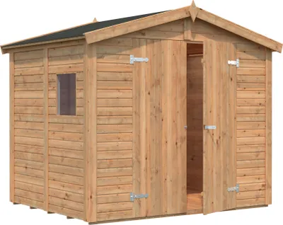 Produktbild von Palmako Gerätehaus Dan 4,5 m² - 16 mm Hellbraun tauchimprägniert