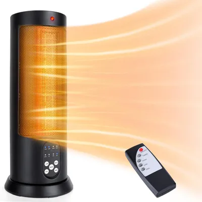 Produktbild von Ventilatorheizung, elektrisch - 2000 W, Keramikheizung - 3 Geschwindigkeitsstufen - Timer - Für Schlafzimmer