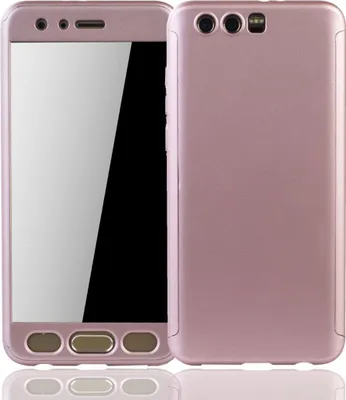 Productafbeelding van Beschermhoes voor Huawei Honor 9, volledige hoes met schermbescherming, 360 graden, roze