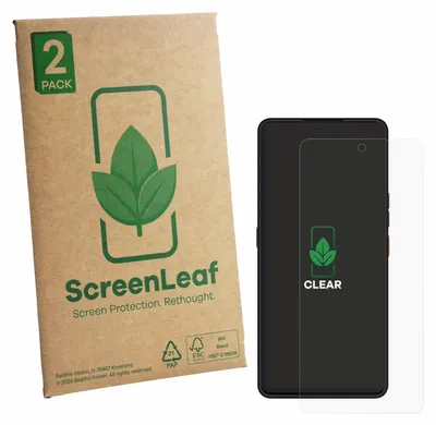 Produktbild von 2x ScreenLeaf Schutzfolie für Volla Phone Plinius Displayschutz Display Schutz Folie Klar Transparent