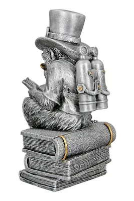 Produktbild von Gilde Poly Skulptur "Steampunk reading ape" VE 2