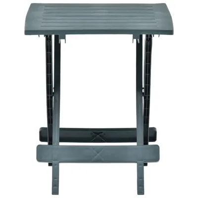 Immagine prodotto di vidaXL Tavolo da giardino pieghevole verde 45x43x50 cm in plastica