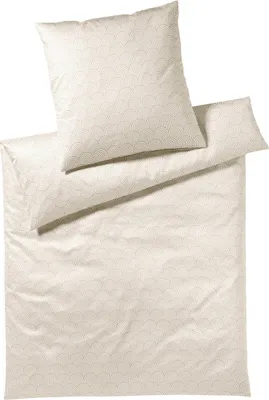 Immagine prodotto di biancheria da letto elegante in maco-satin Maison Arcs naturale 135x200 cm + 80x80 cm