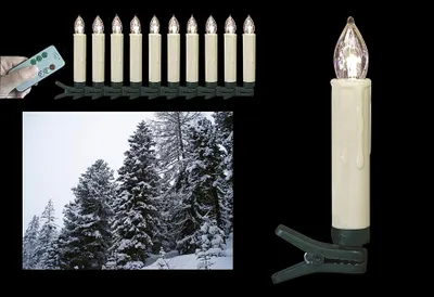 Zdjęcie produktu dla F-H-S LED Christbaumkerzenset mit 10 448884 4022622026189