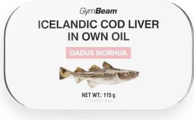 Produktbild von GymBeam - Isländische Dorschleber in eigenem Öl 115 g